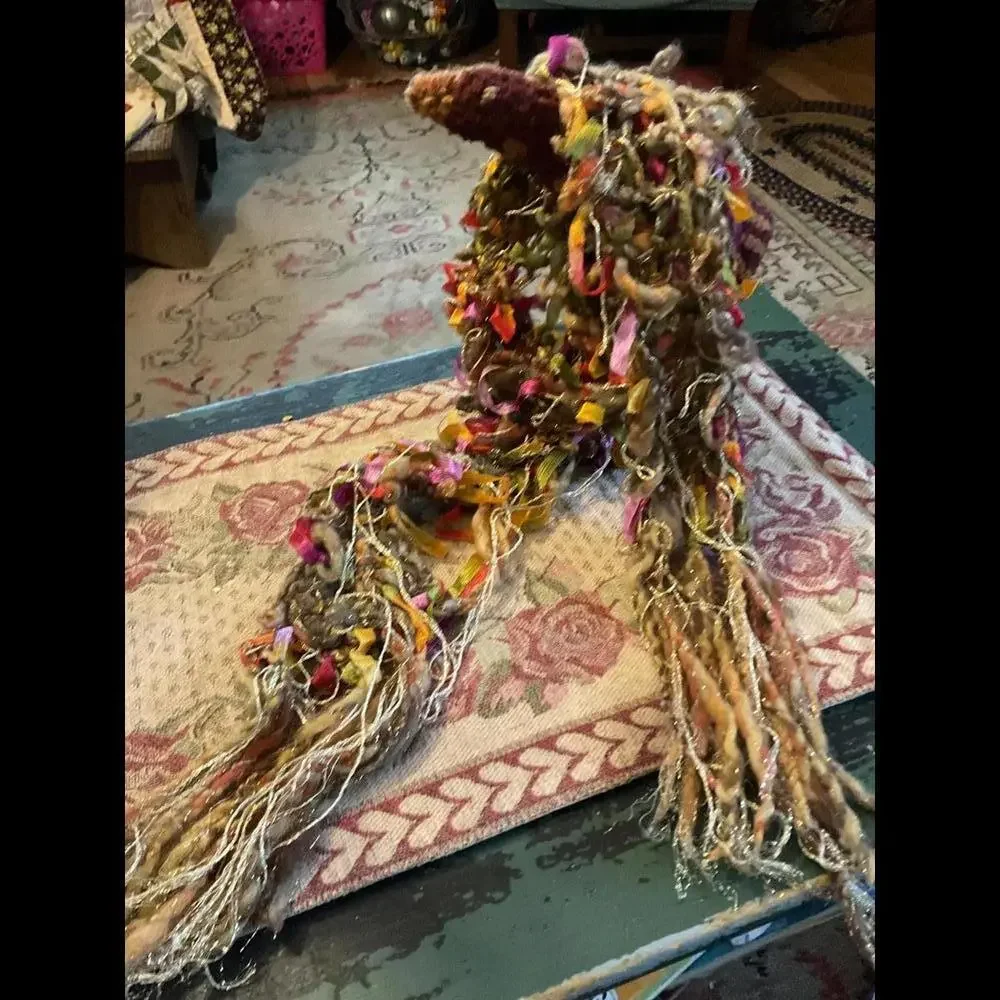 Handcrafted Colorful Yarn Scarf